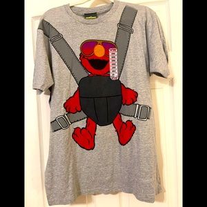 Licensed Sesame Street Elmo The Hangover Movie Parody Men’s Large T-Shirt NWT